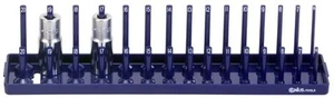 Genius Tools 3/8" Dr. Metric Master Socket Organizer Tray Labeled and Holds s... - Picture 1 of 1