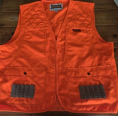 Gamehide Hunting Shooting Vest XXL Orange Front Loader Vest  - Image 1 of 4