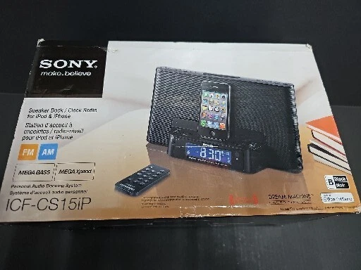 ✨️Sony Speaker Dock Station Dream Machine ICF-CS15iP w/ Remote✨️ - Image 1 of 4
