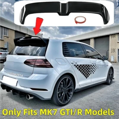 Painted Black For VW GTI R 2015-21 MK7 Rear Window Roof Spoiler Oettinger Style - Image 1 of 4