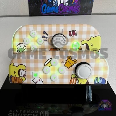 Sanrio Pompompurin - RGB LED - Custom Joycons for the Nintendo Switch - Image 1 of 4