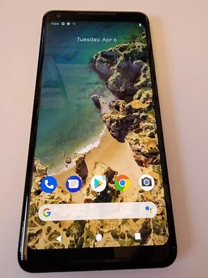 Google Pixel 2 XL 64GB просто черный США разблокированный смартфон Verizon AT&T T-Mobile - Изображение 1 из 4