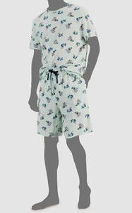 $40 Club Room Men's Green Floral 2-Pc Graphic T-Shirt & Shorts Pajama Set Size M - Picture 1 of 1