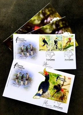 Malaysia Iconic Birds Hornbill 2024 Sarawak Wildlife (FDC) *odd *unusual *signed - Image 1 of 4