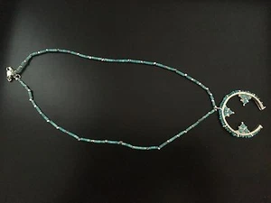 Chan Luu NWT 19"  Sterling Silver W/Turquoise Pendant - Picture 1 of 5