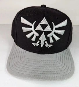 Zelda Triforce Hat Link Nintendo Snapback schwarz grau Bioworld 2012 Hyrule Gamer - Bild 1 von 11