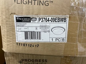 Progress lighting 11.5 inch Brushed Nickle Melon Light - Picture 1 of 2