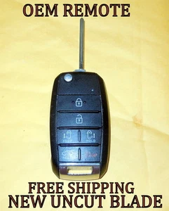OEM 15 16 17 18 KIA SEDONA FLIP KEY KEYLESS REMOTE FOB TQ8-RKE-4F21 95430-A9300 - Picture 1 of 3