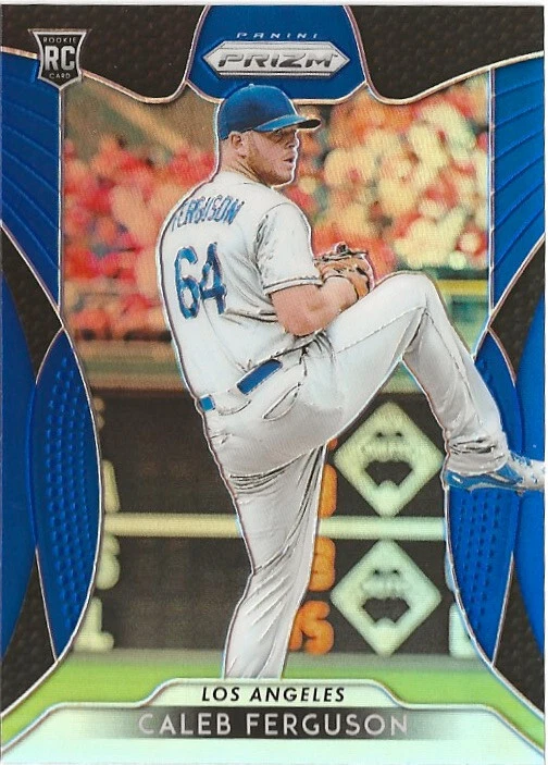 2019 Panini Prizm Caleb Ferguson #128 Blue Prizm SP RC - Image 1 of 1