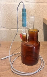 Metrohm Amber Vessel With Probe 6.1455.313 - Picture 1 of 2