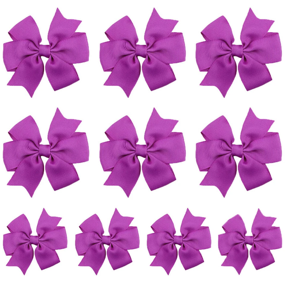 10 PIEZAS Pinzas para el cabello con moño de cinta para bebé niña niño accesorios WO1003A Foto 1 de 1