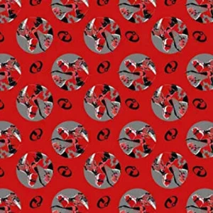 Handmade Single Layer Fleece 58"x 72" Throw Blanket "Disney Incredible Toss Red - Picture 1 of 2
