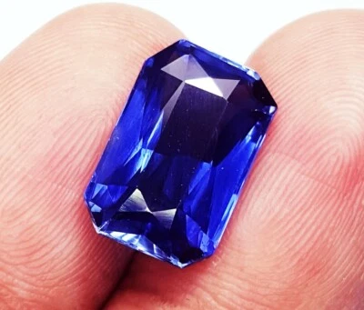 7.60 Ct Prince Cut Natural Blue Tanzanite Loose Gemstones Certified - Image 1 of 4