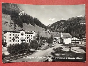 Cartolina - St. Jacques d'Ayas - Panorama e Colonia Olivetti - 1964 - Foto 1 di 2