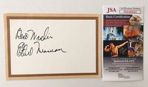 Ethel Merman Signed Autographed 4.5 X 6 Card JSA Certified