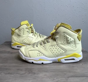 Air Jordan 6 Retro Dynamic Yellow GS 543390-800 Size 7Y Womens 8.5 - Picture 1 of 9