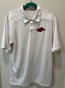 Arkansas Razorbacks Nike Dri-Fit Coaches Performance Polo Men’s S White - Picture 1 of 7