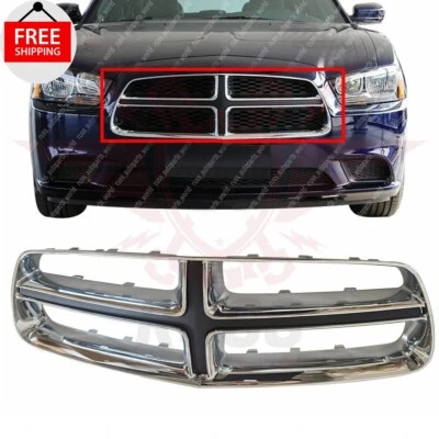 New Front Grille Chrome Shell Plastic Fits 2011-2014 Dodge Charger CH1210109 Foto 1 de 4