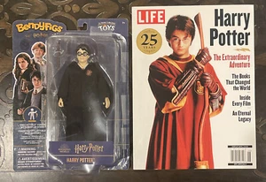 BendyFigs Wizarding World: Harry Potter 7" Figur mit Display + LIFE 25 Years Mag - Bild 1 von 6
