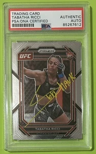 Tabatha Ricci Signed 2023 Panini Prizm Rookie. UFC. Beckett COA. PSA Slab. RC - Picture 1 of 2