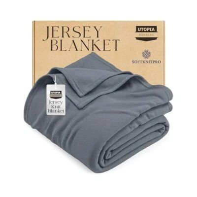 Cobertor de malha confortável, queen, 90x90", macio para cama, sofá e sofá - Imagem 1 de 4