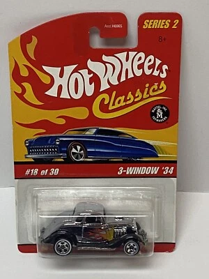 Hot wheels classics series 2 3 Window 18 Of 30 White Chrome Die Cast - Image 1 of 4