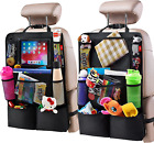 Backseat Car Organizer, Kick Mats Back Seat Protector with Touch Screen Tablet H