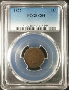 1877 Indian Head Cent PCGS G04 2127.04/36378195 Exquisite Coin Rare - Picture 1 of 11