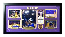 Kobe Bryant Final Game Authentic Confetti Frame 8x10 Collage Ticket Last Retire