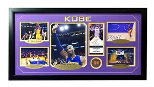 Kobe Bryant Final Game Authentic Confetti Frame 8x10 Collage Ticket Last Retire - Picture 1 of 12