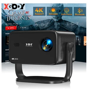 Smart 4K Projector 25000LMS 3D WiFi AutoFocus Video Home Theater 350" Display US - Picture 1 of 12