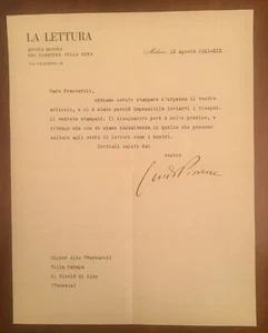 Lettera firmata da Guido Piovene - Picture 1 of 1