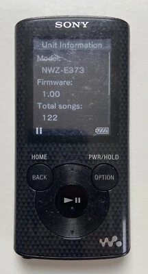 Sony Walkman NWZ-E373 Black Digital Media Player (A104) - Image 1 of 4