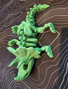 3D Print ⭐ Articulated Skeleton ⭐ Triceratops ⭐ Jurrasic DINOSAUR ⭐ Fidget TOY - Picture 1 of 5