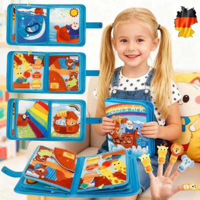 Quiet Book 3D Filz Busy Book Montessori Spielzeug Lernspielzeug ab 1 Jahr NEU - Bild 1 von 4