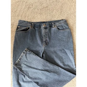 Lauren Jeans Co Ralph Lauren Womens Blue Wash Denim Straight Leg Jeans Size 16 - Picture 1 of 7