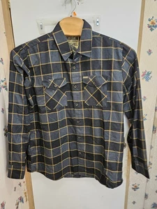 Dixxon  "Boot Hill" Size XL Long Sleeve Flannel Shirt with Buttons - Picture 1 of 5