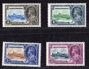 British Honduras 1935 Silver Jubilee set SG 143-46 MH - Picture 1 of 2