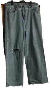 Ulla Popken, Studio Untold, Wide Leg Jeans, Gr 48, Loch Am Knie - Bild 1 von 2
