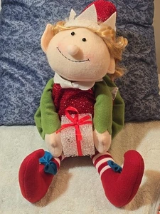 Elfo di Natale Illuminato Decorazione 17" Regalo Illumina Decorazione - Foto 1 di 8