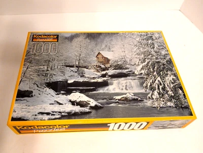 Kodacolor🧩1000 Piece Jigsaw Puzzle🧩WINTER FALLS Scene - SEALED! - Image 1 of 4