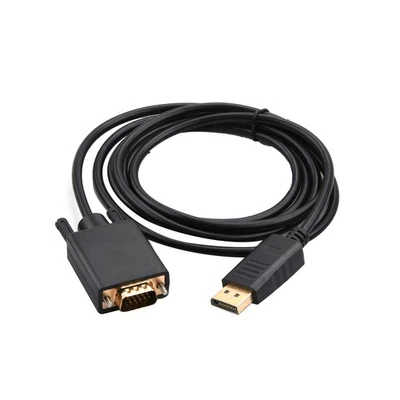 1080P DP to VGA Converter Display Port Male to VGA Male Adapter Cable 1920x1200 - Image 1 of 4