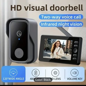 Wireless Video Doorbell Is Equipped And Smart Two-way Intercom. Night Vision - Picture 1 of 9