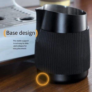 Stylish Stainless Steel Milk Pitcher 420ml Great Addition to Your Kitchen - Picture 1 of 12