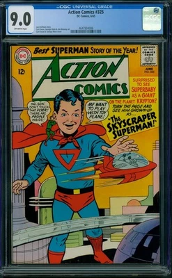 Action Comics #325 CGC 9.0 OW - Image 1 of 2