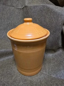 Fiesta Ware Small Canister Butterscotch 7" high w/o Lid - Picture 1 of 2
