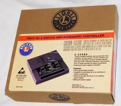 Lionel 6-22980 TMCC SC-2 Switch & Accessory Controller C-8 Boxed Trainmaster CC - Image 1 of 4