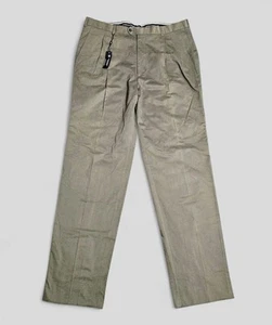 Hickey Freeman Herrenhose 40 x 36 oliv Anzughose plissiert Freizeit Italien neu mit Etikett - Bild 1 von 8