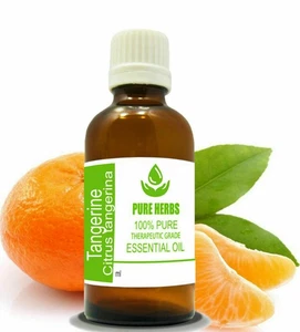 Aceite esencial de mandarina cítrica 100 % puro y natural Pure Herbs 100 ml - Imagen 1 de 1