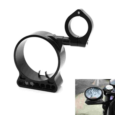 Soporte de reubicación Speedo lateral negro 39 mm para Harley Sportster Iron 883 XL1200 Foto 1 de 4
